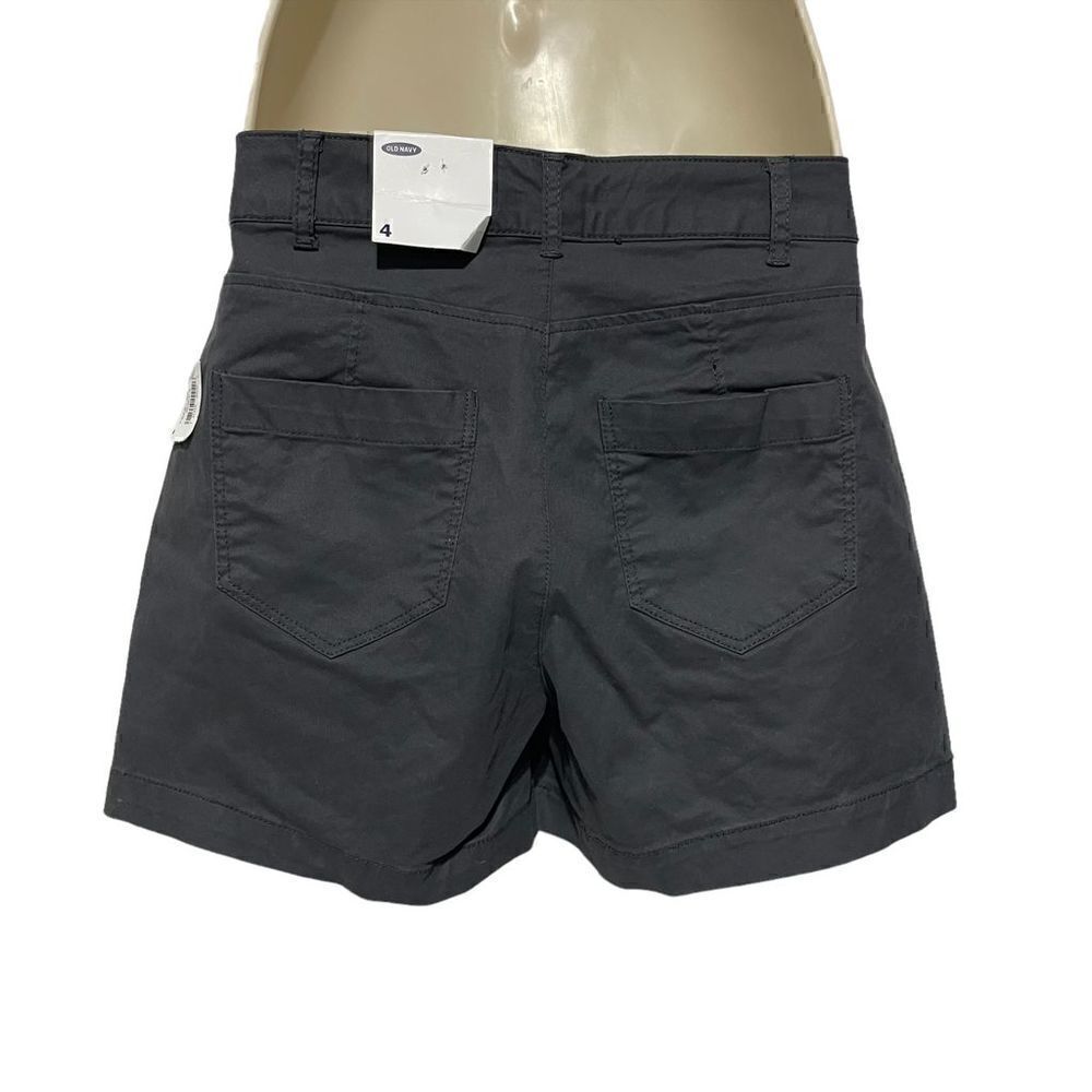 NWT Old Navy Women’s Charcoal Gray Button Up Shorts Size 4 - Picture 7 of 15
